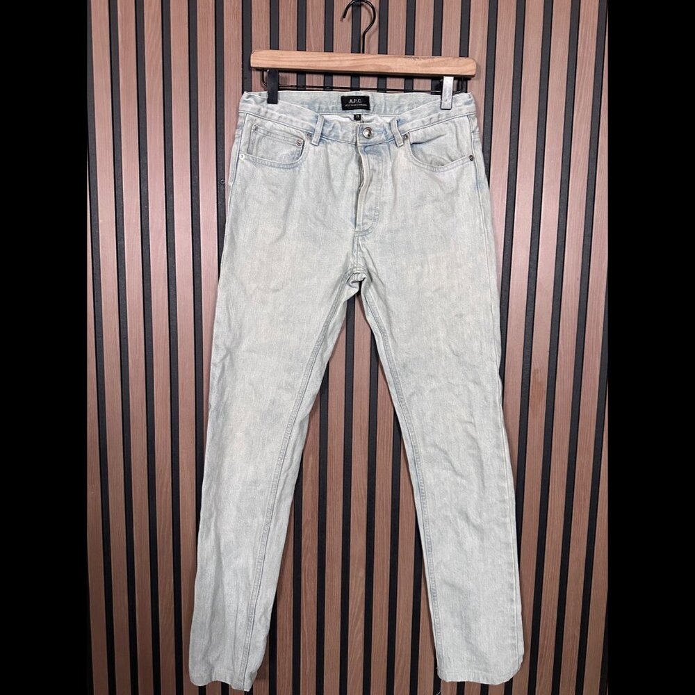 APC Jeans 29 Womens Blue Light Wash Denim High Rise Skinny Slim Standard Fit